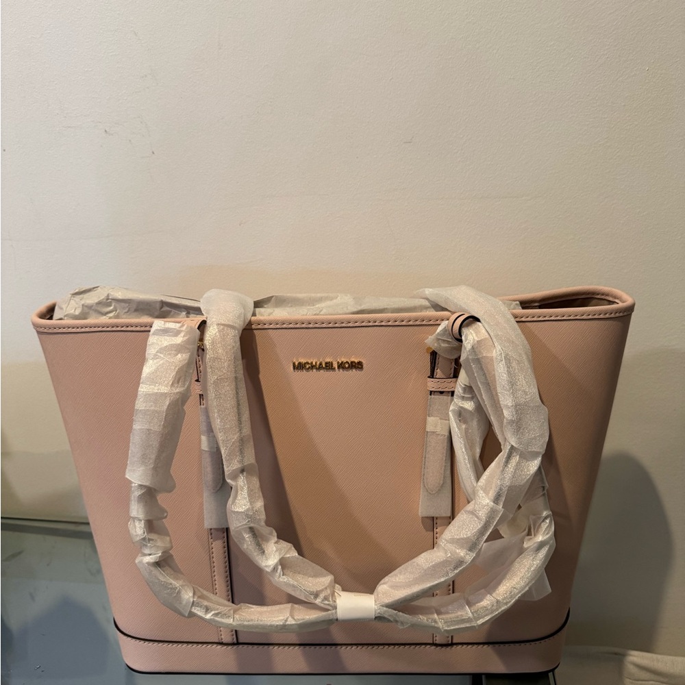Michael Kors Pink Saffiano Leather Tote